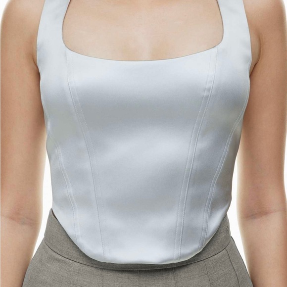 ARITZIA SUNDAY BEST Shiloh Satin Bustier - Picture 3 of 13